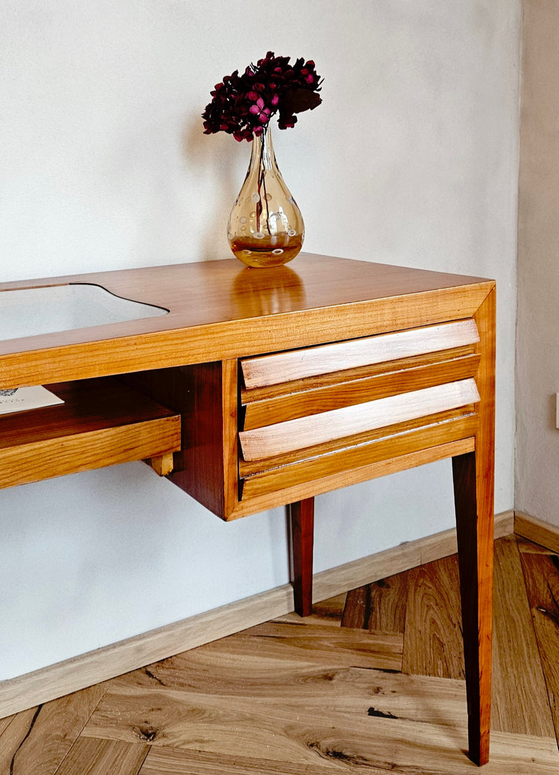 1950 Italian Beech Desk attributed to Gio Ponti