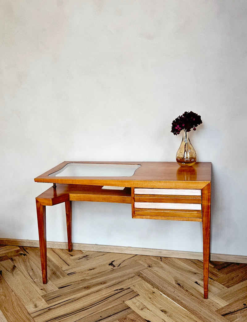 1950 Italian Beech Desk attributed to Gio Ponti