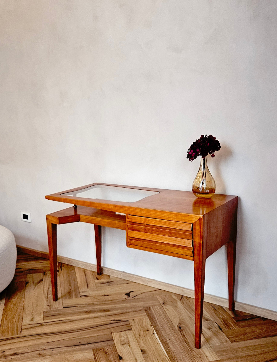 1950 Italian Beech Desk attributed to Gio Ponti