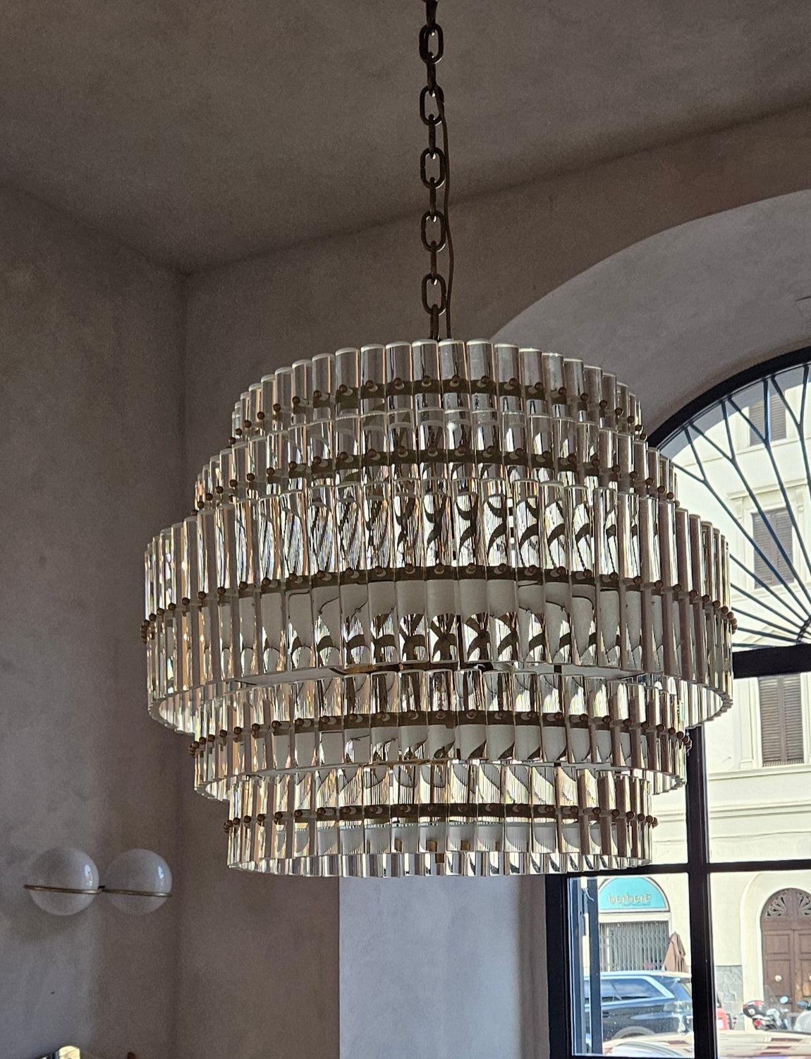 1970s Padova Chandelier in Murano Glass