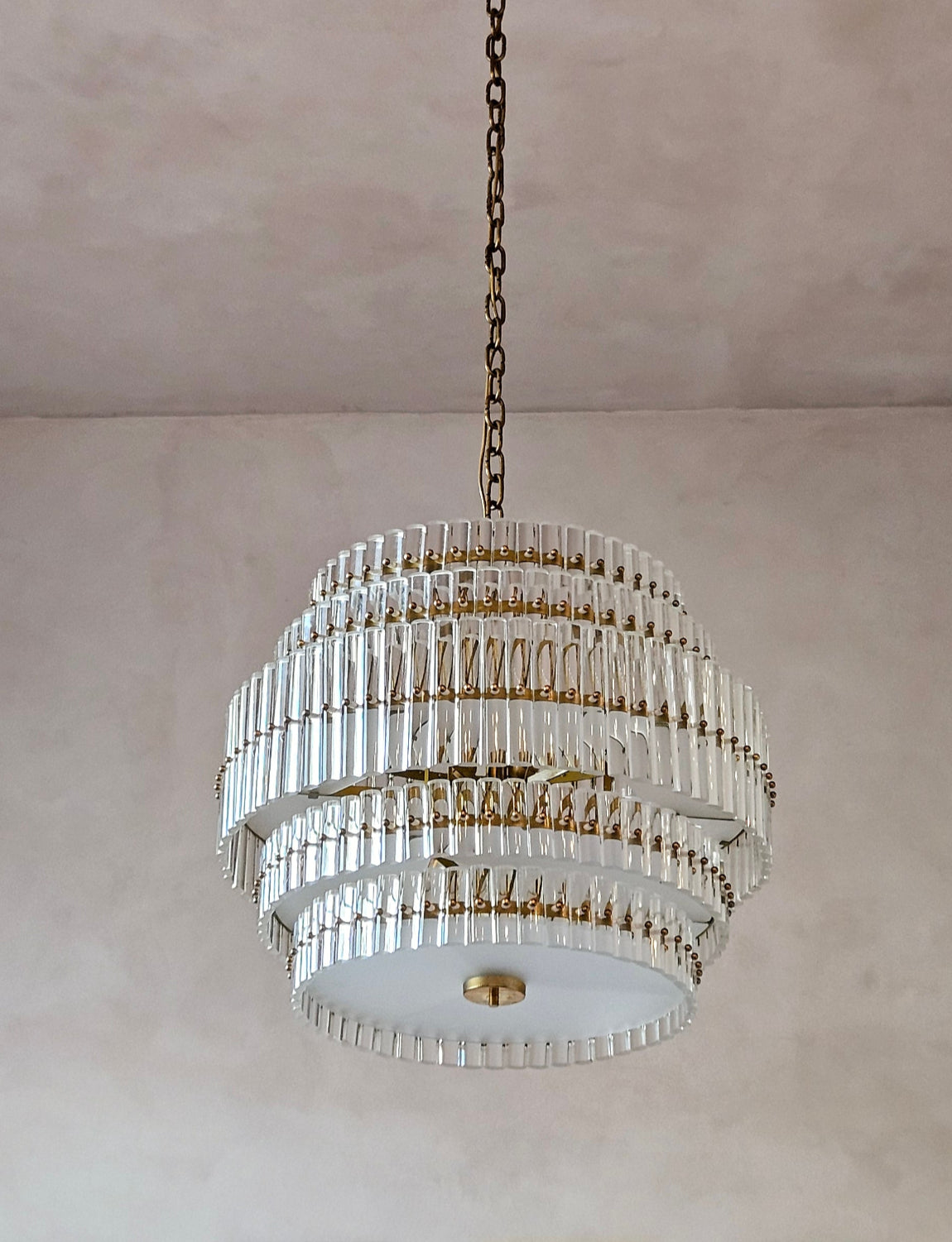 1970s Padova Chandelier in Murano Glass