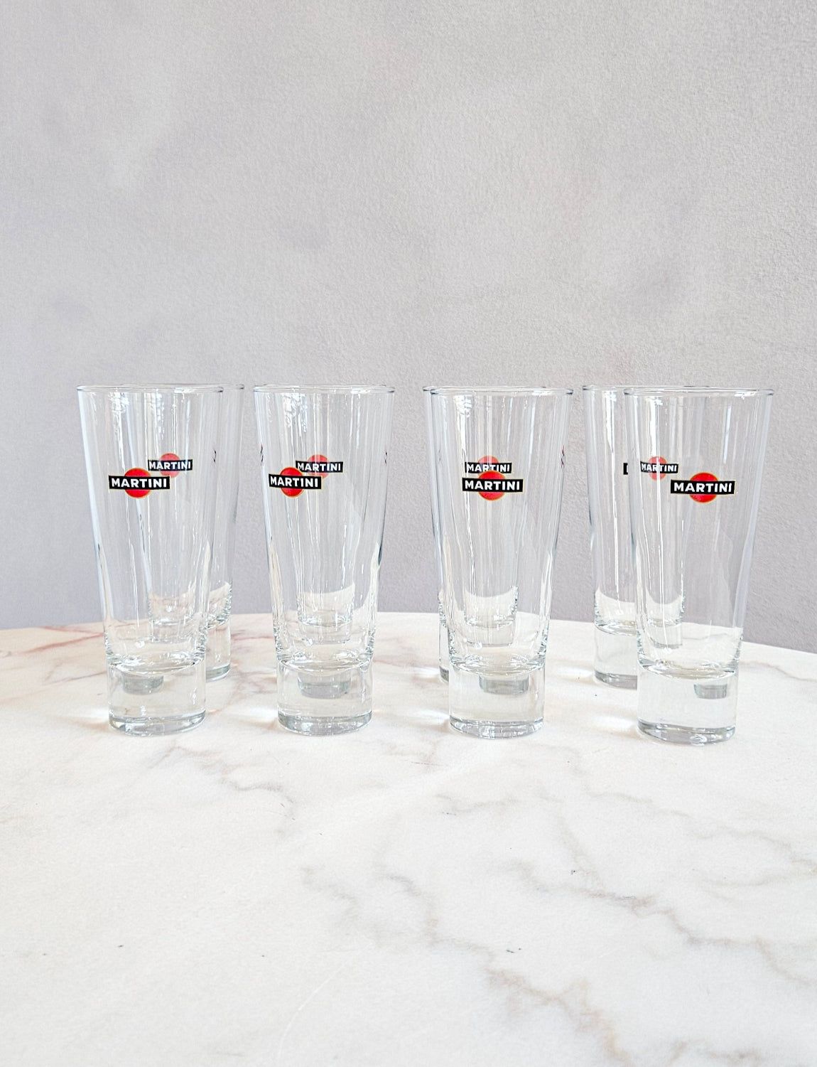 Set of 8 High Ball Martini Aperitivo Glases