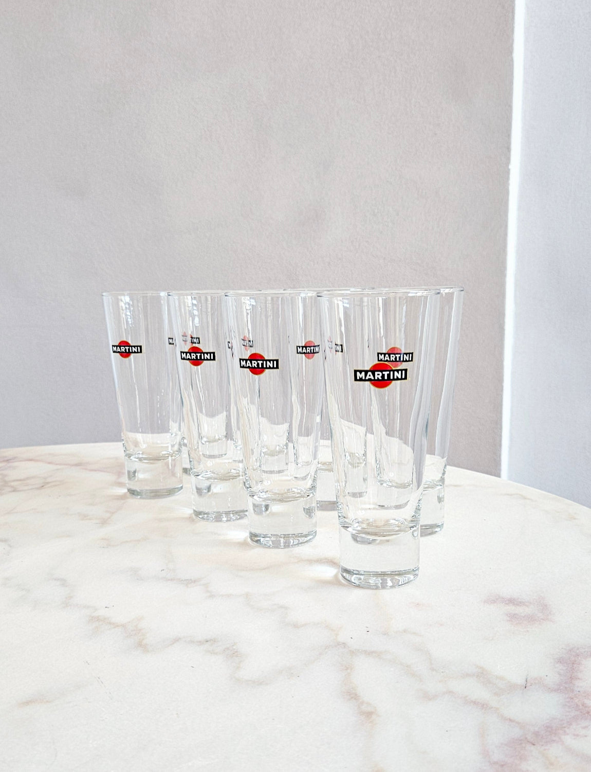 Set of 8 High Ball Martini Aperitivo Glases