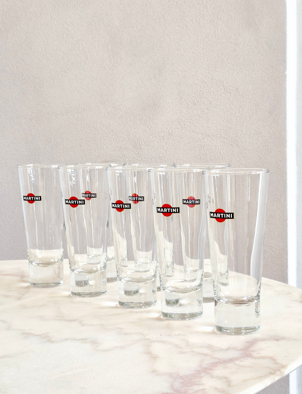 Set of 8 High Ball Martini Aperitivo Glases