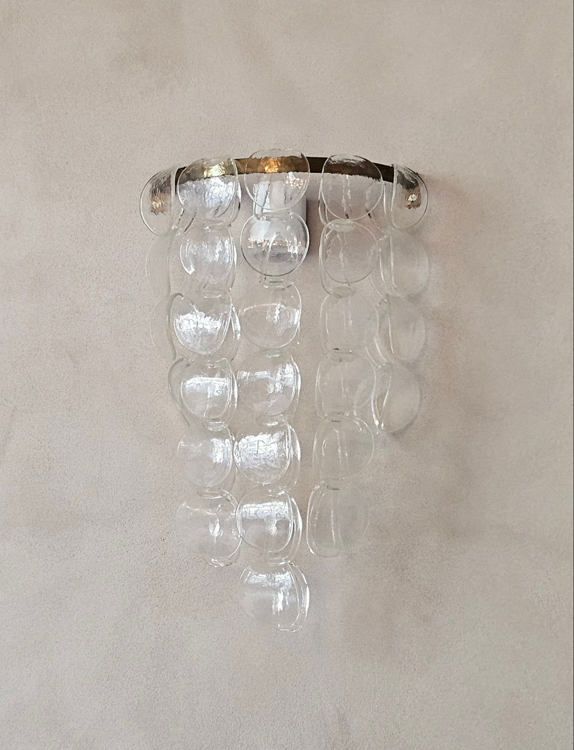 Pair of 1960s Murano Glass Wall Sconces