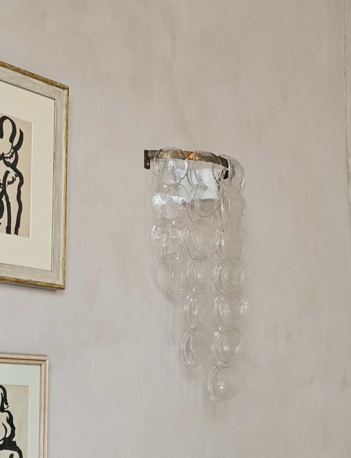 Pair of 1960s Murano Glass Wall Sconces