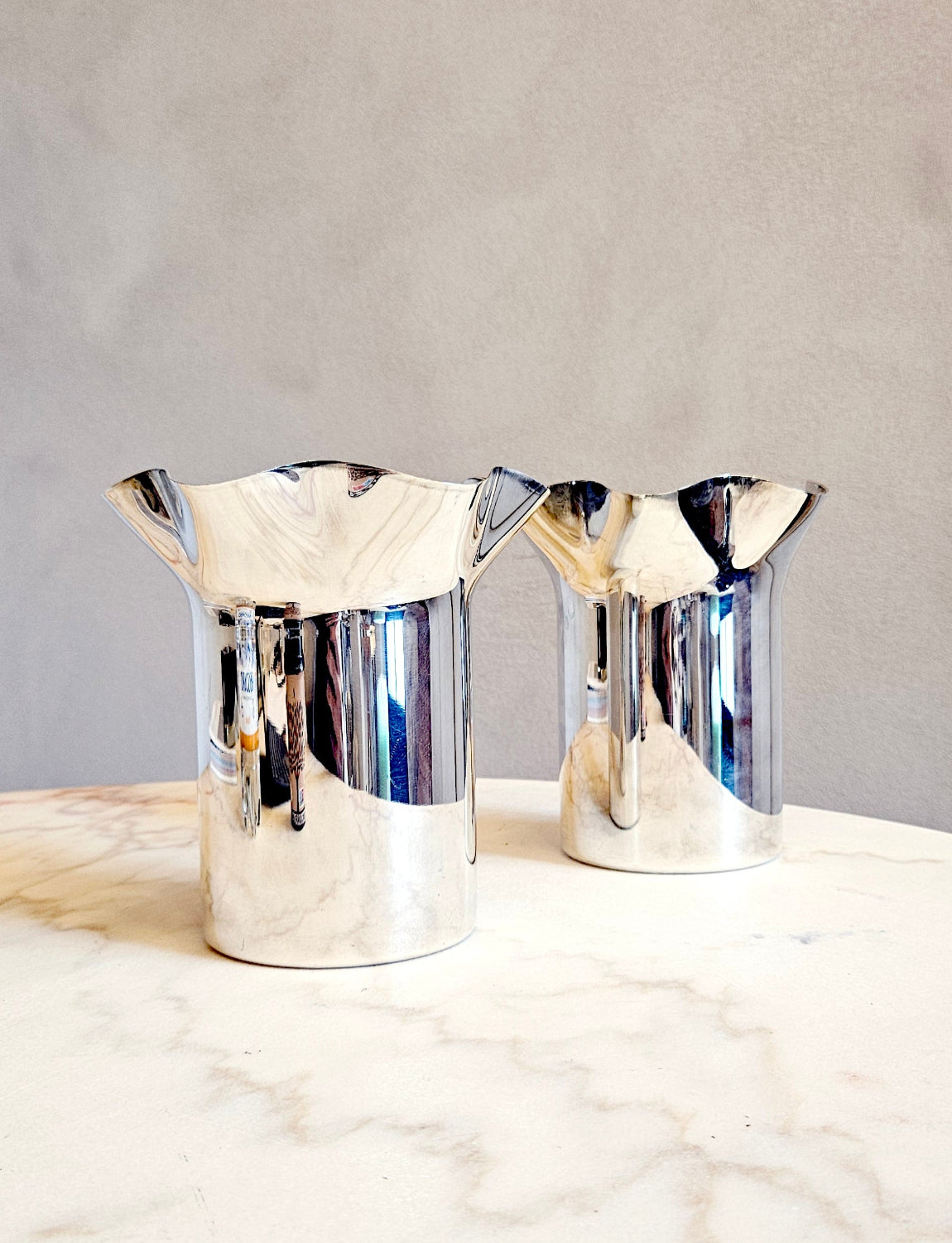 Pair of 1960s Tulip Wine Coolers by Lino Sabattini