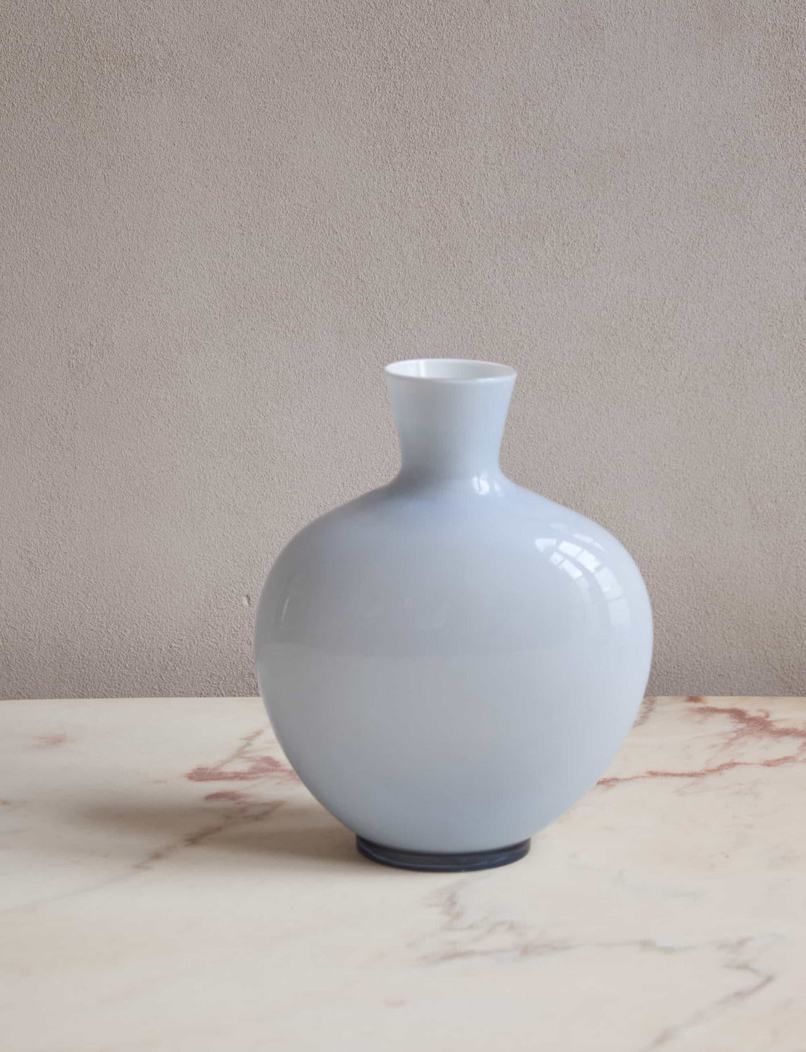 1970s Large Pale Blue Venini Vase