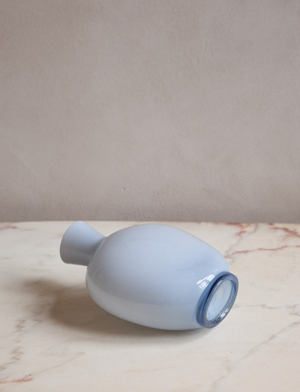 1970s Large Pale Blue Venini Vase