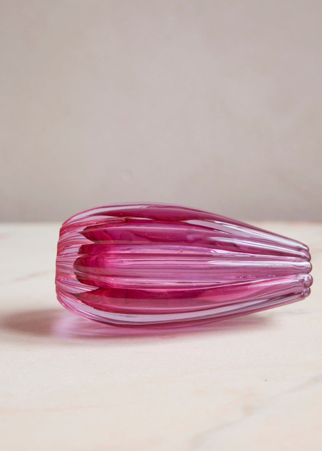 1960s Seguso Vetri D'Arte Deep Pink Vase