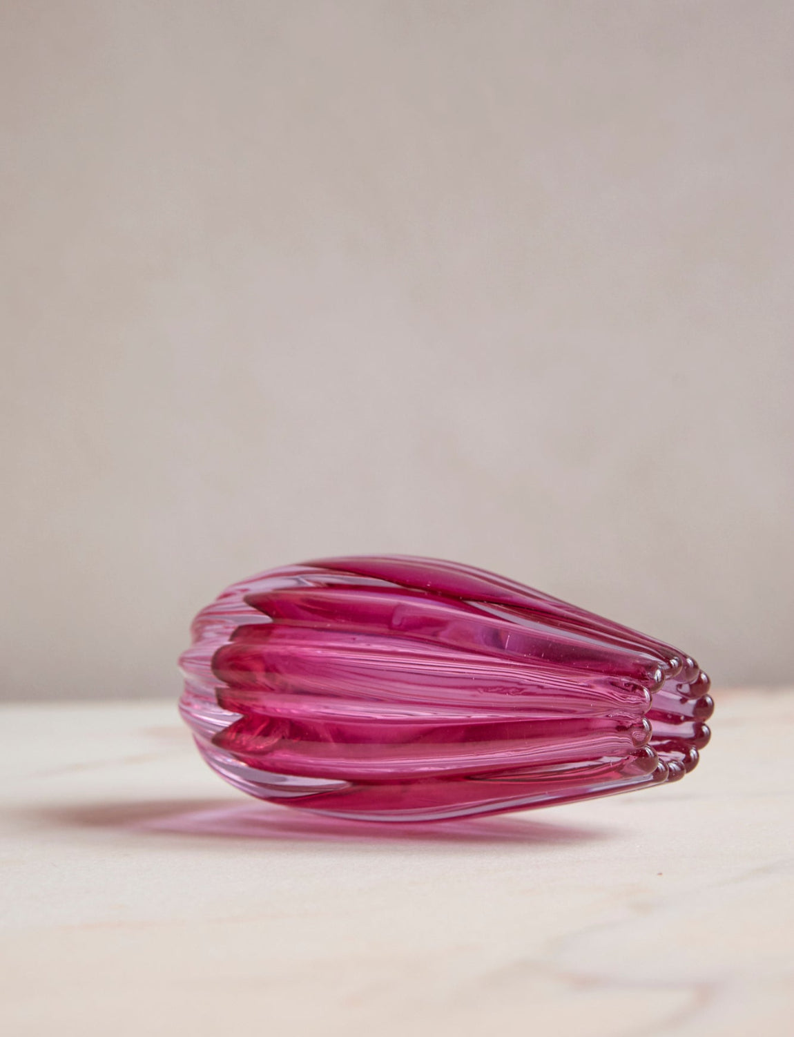 1960s Seguso Vetri D'Arte Deep Pink Vase