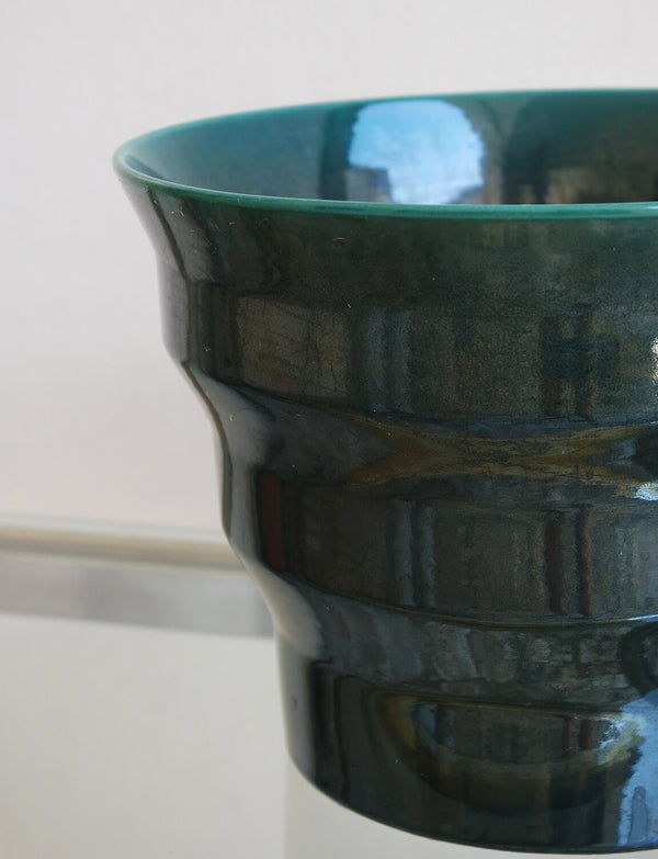 1940s Guido Andlovitz Green Glazed Vase