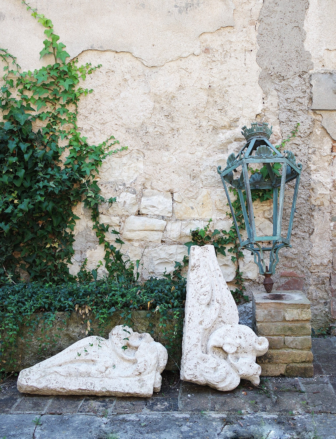 Pair of 17th Century Travertine Mantles