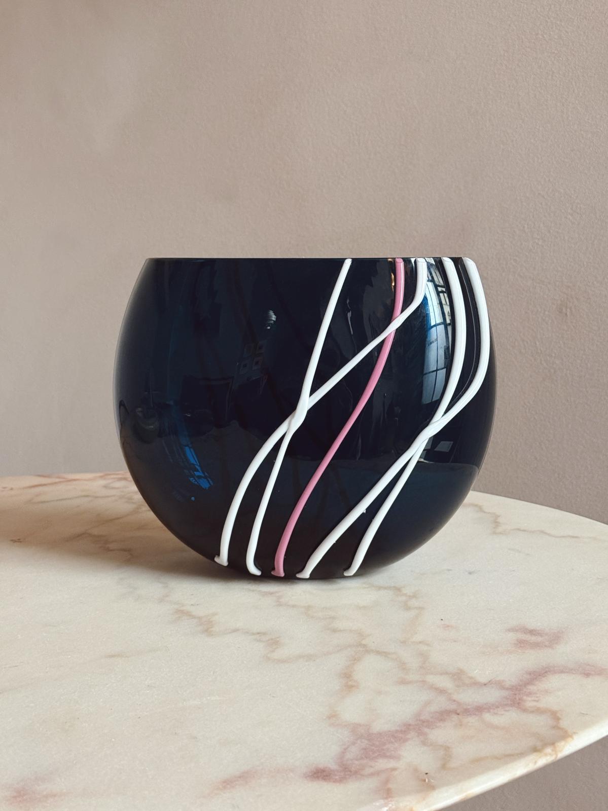 Versace for Venini, Murano Glass Candy Vase 1998