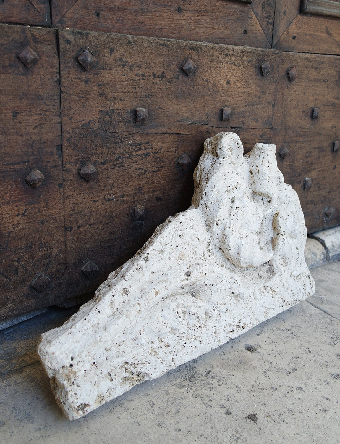 Pair of 17th Century Travertine Mantles