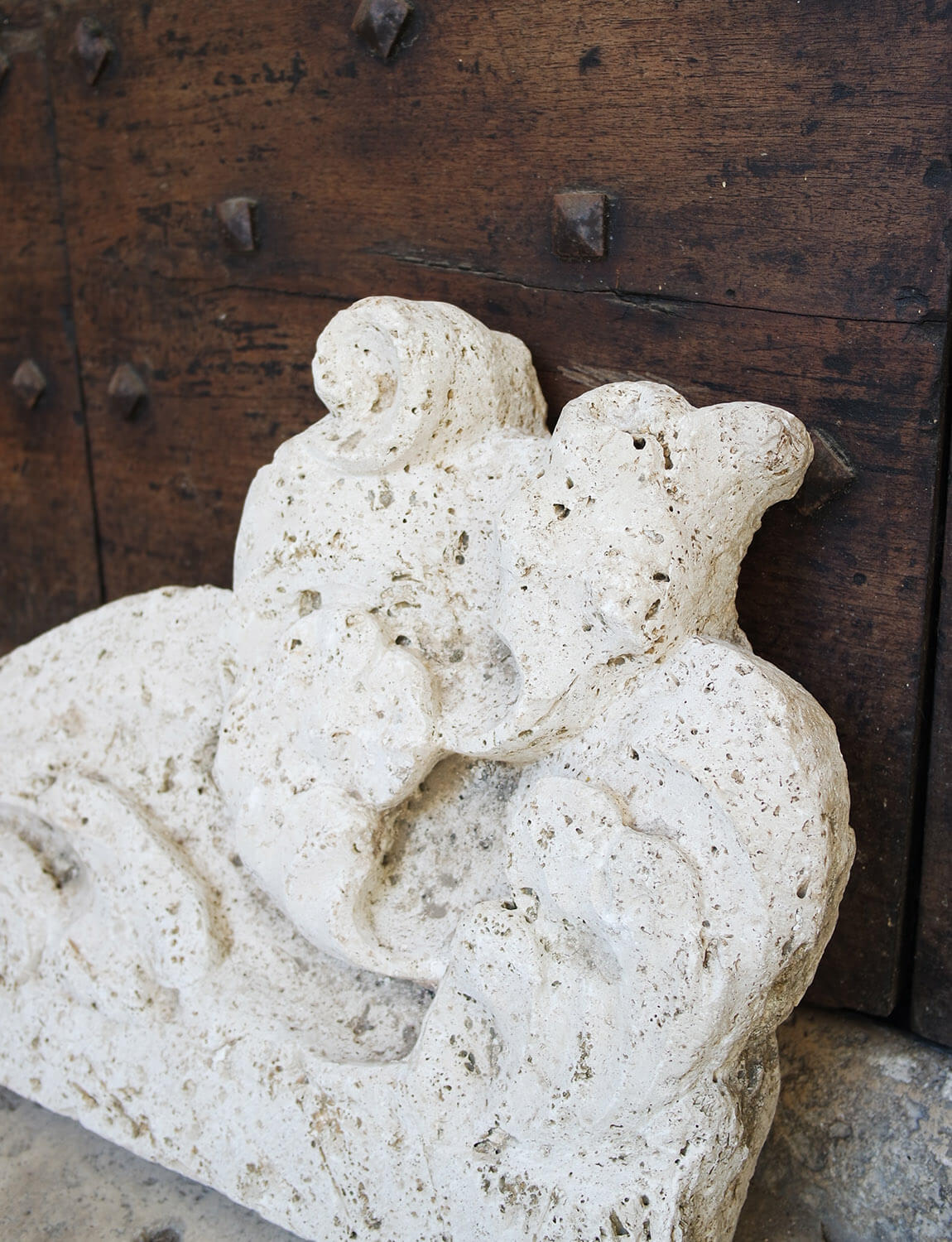 Pair of 17th Century Travertine Mantles