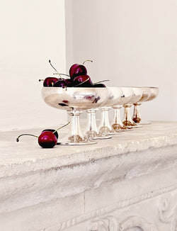 Set of 6 Krupp Milano Gelato Bowls from the Dolomiti Abano Hotel