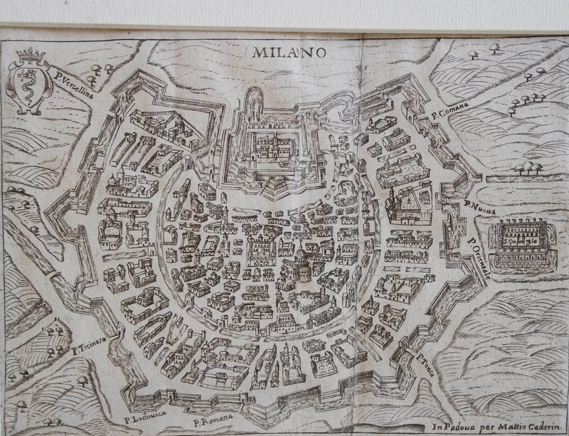 17th Century Maps of Venice, Florence and Milan
