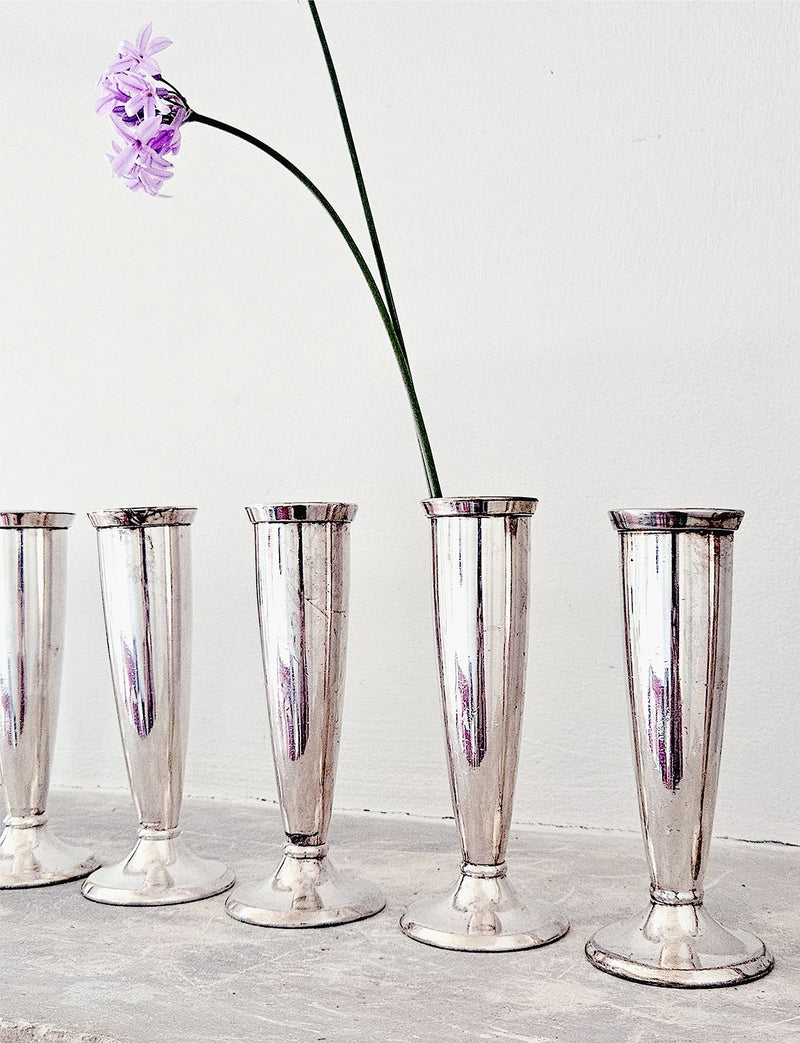 Set of Eight Krupp Milano Single Stem Vases