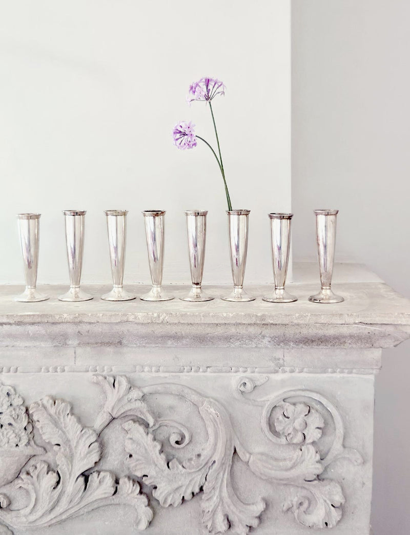 Set of Eight Krupp Milano Single Stem Vases