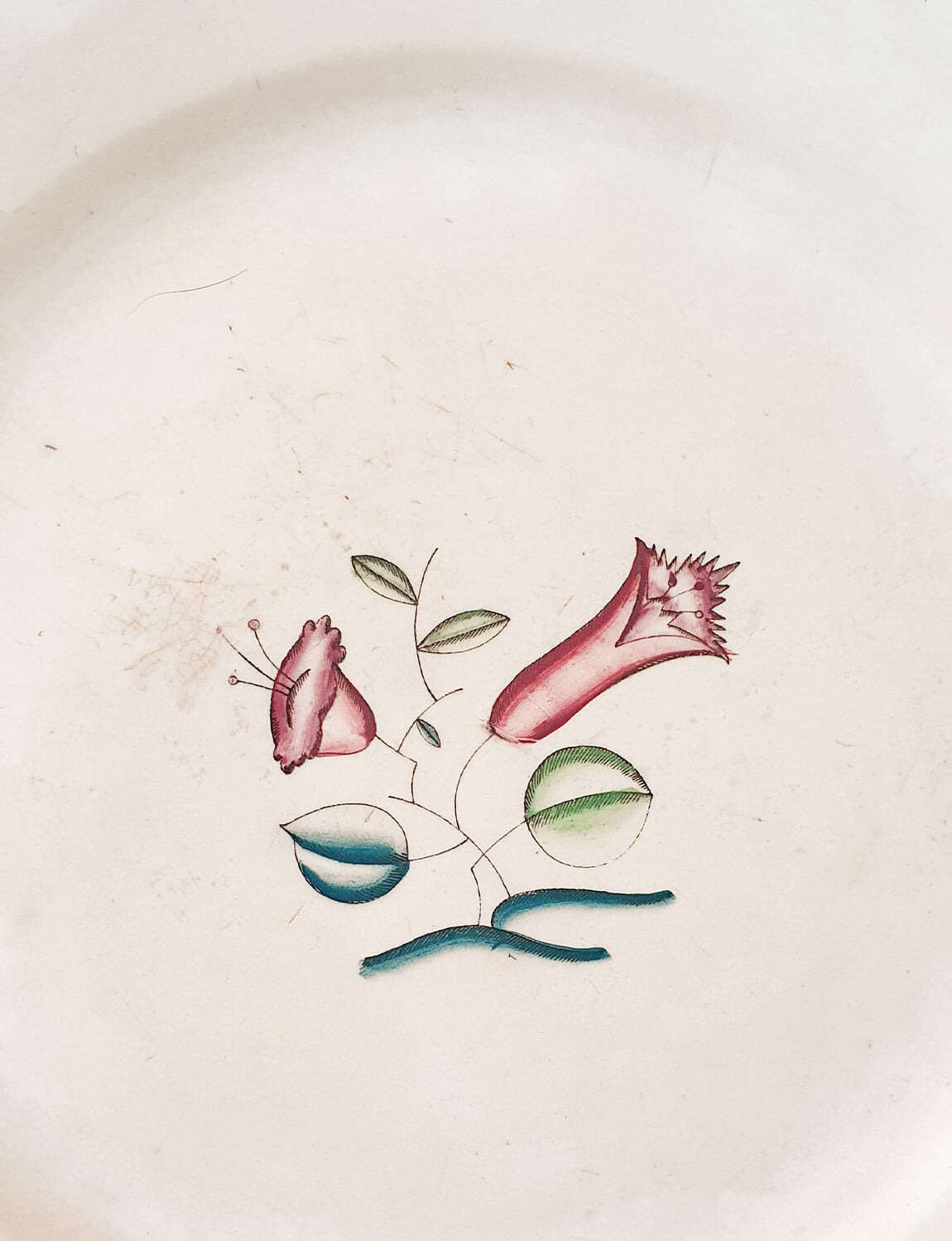 1930s Guido Andlovitz Serving Plate with Flower Motif