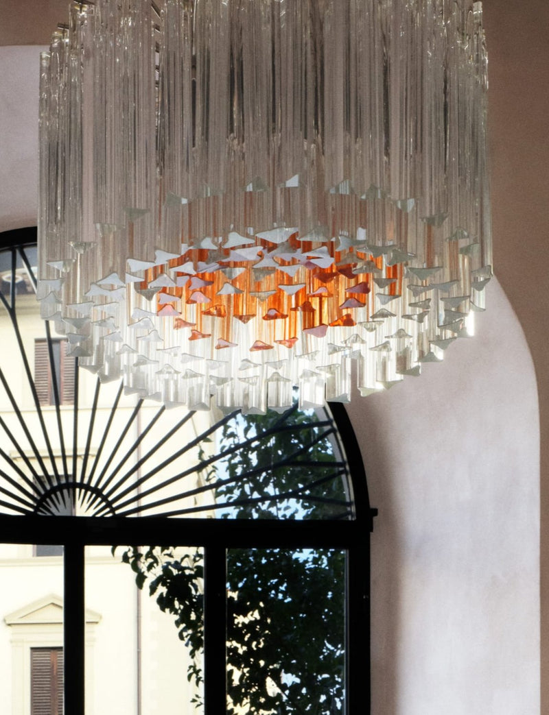 1950s Venini Murano Glass Chandelier