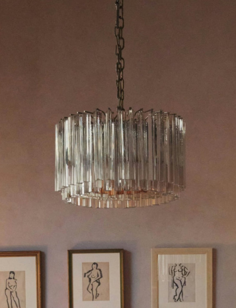 1950s Venini Murano Glass Chandelier