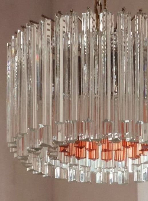 1950s Venini Murano Glass Chandelier