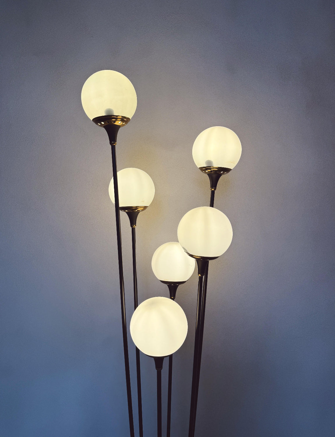 1960s Stilnovo Six Ball Albarello Floor Lamp