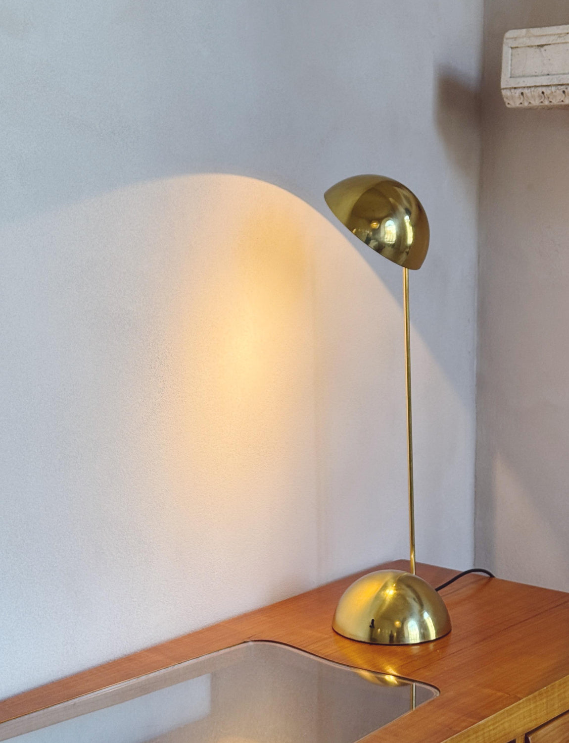 1980s Tronconi Milano 'Bikini' Brass Desk Lamp