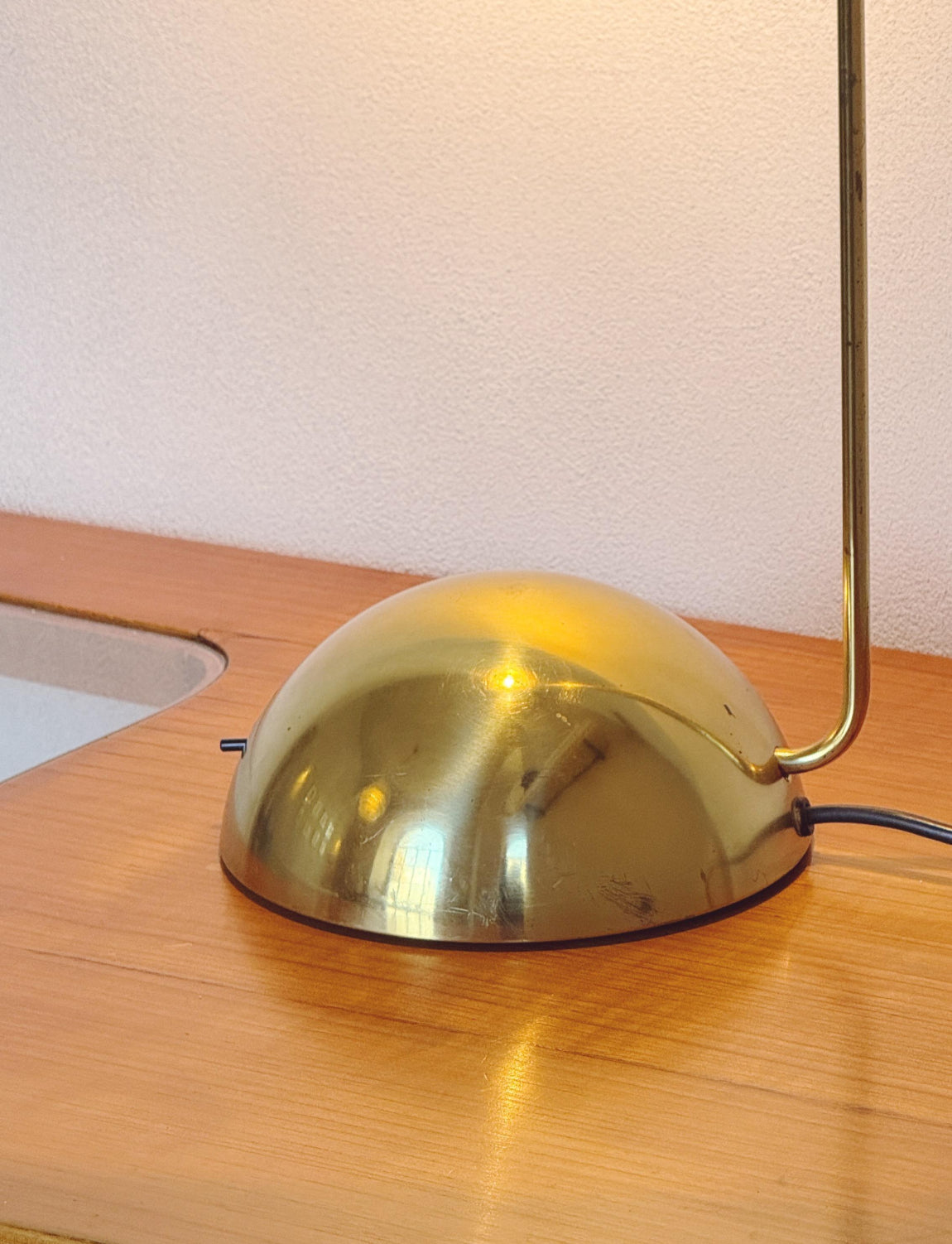 1980s Tronconi Milano 'Bikini' Brass Desk Lamp