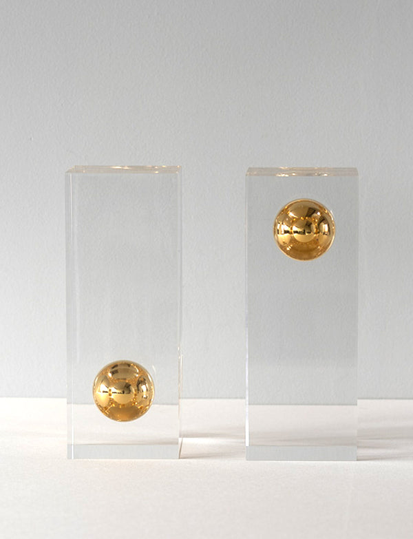 1970s Willy Rizzo for Metal Art Gold Ball Ornaments