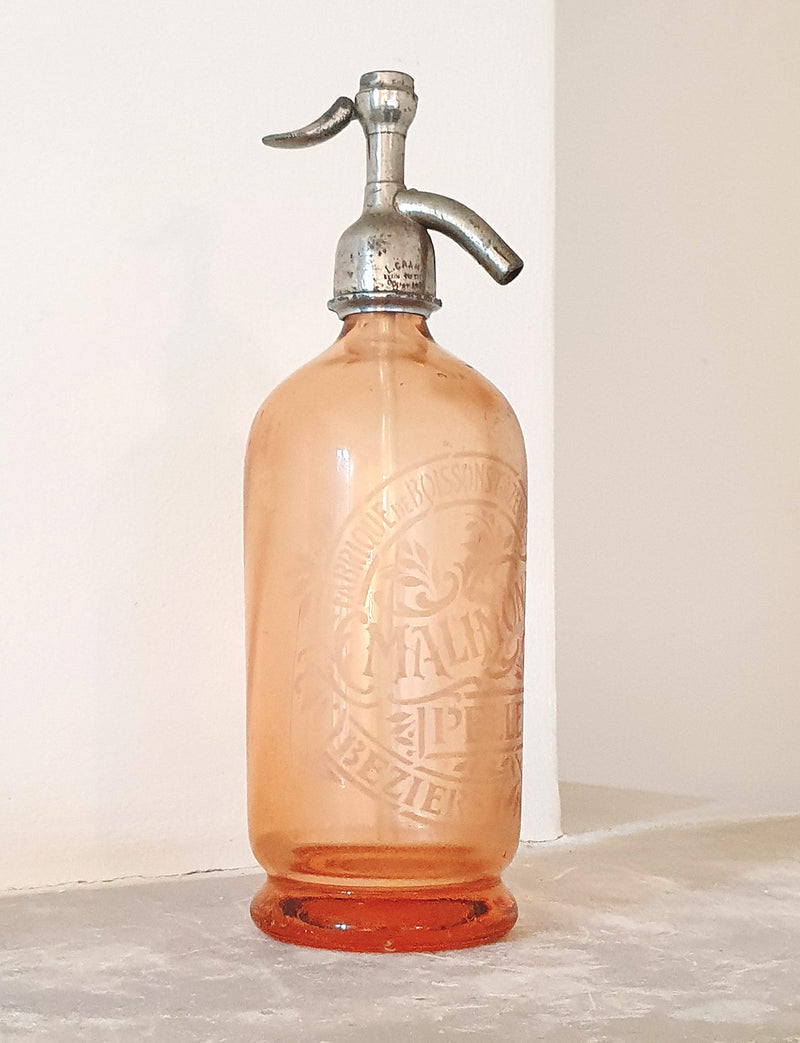 1950s Peach Soda Bottle
