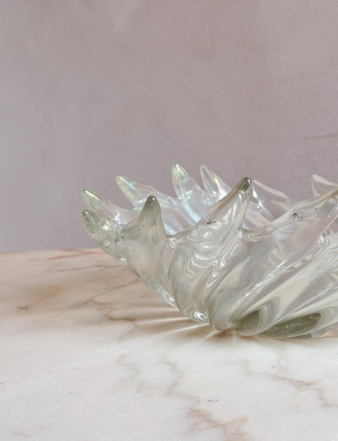 1945 Published Ercole Barovier 'Frastgliati' Murano Glass Bowl (medium)