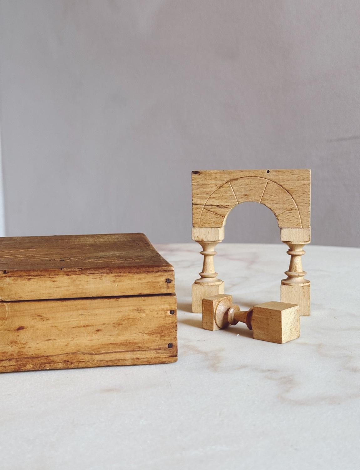 1940s Wooden 'Architettura' Architects Game