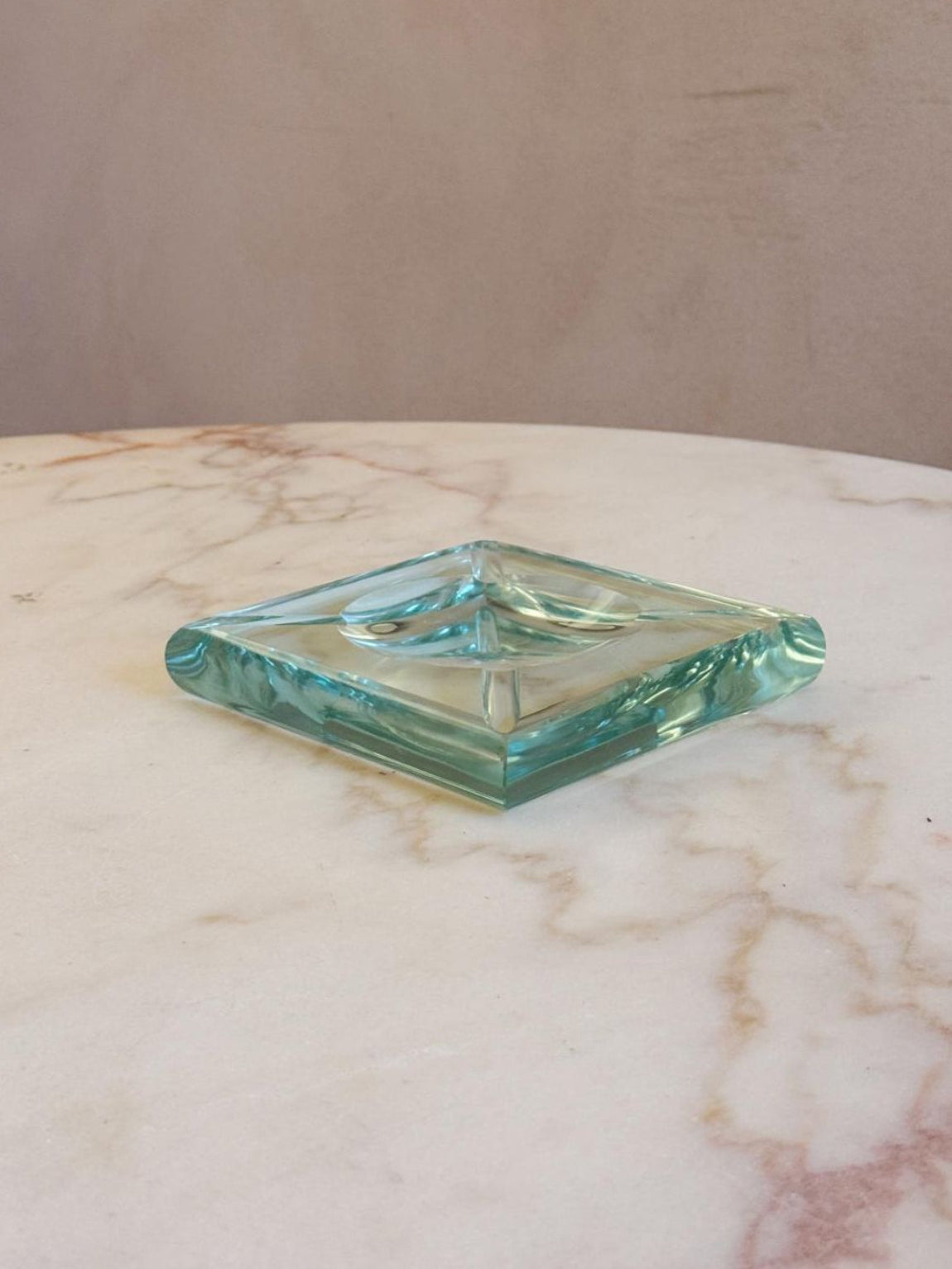 1970s Fontana Arte Style Square Bowl