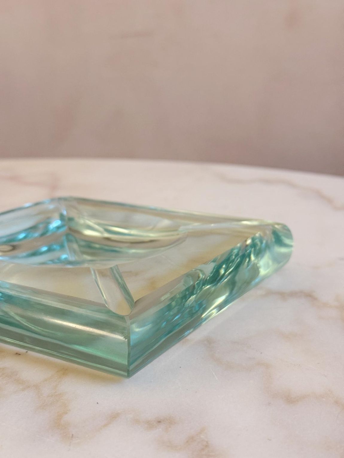 1970s Fontana Arte Style Square Bowl