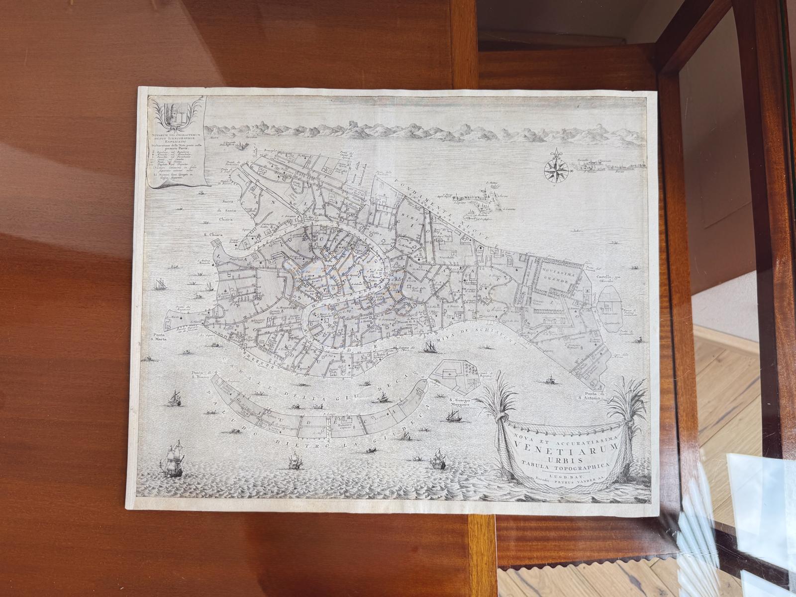 1722 Antique Map of Venice by Petrus van der Aa