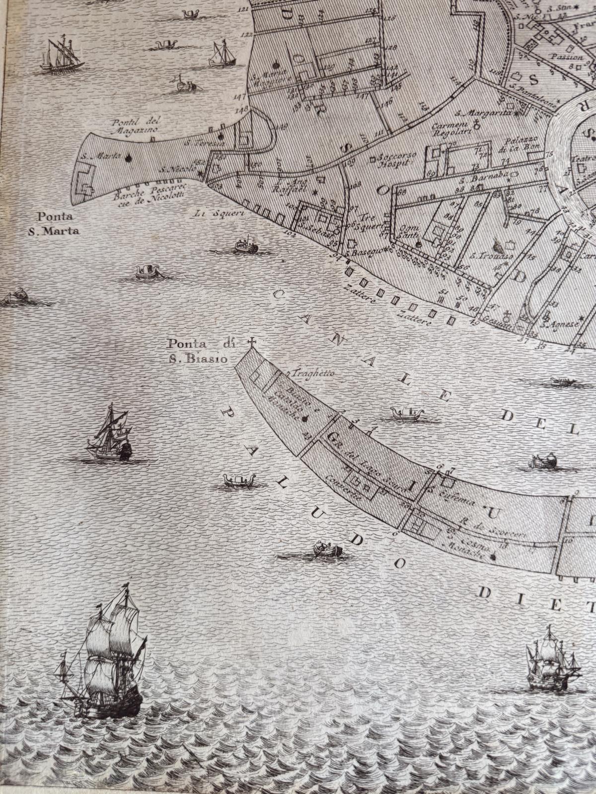 1722 Antique Map of Venice by Petrus van der Aa