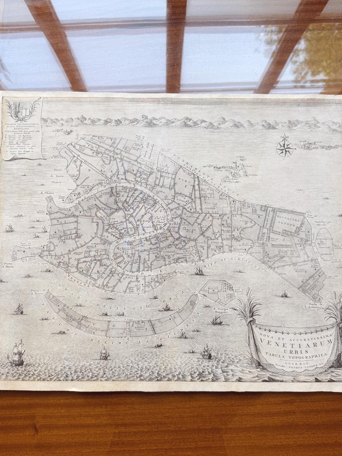 1722 Antique Map of Venice by Petrus van der Aa