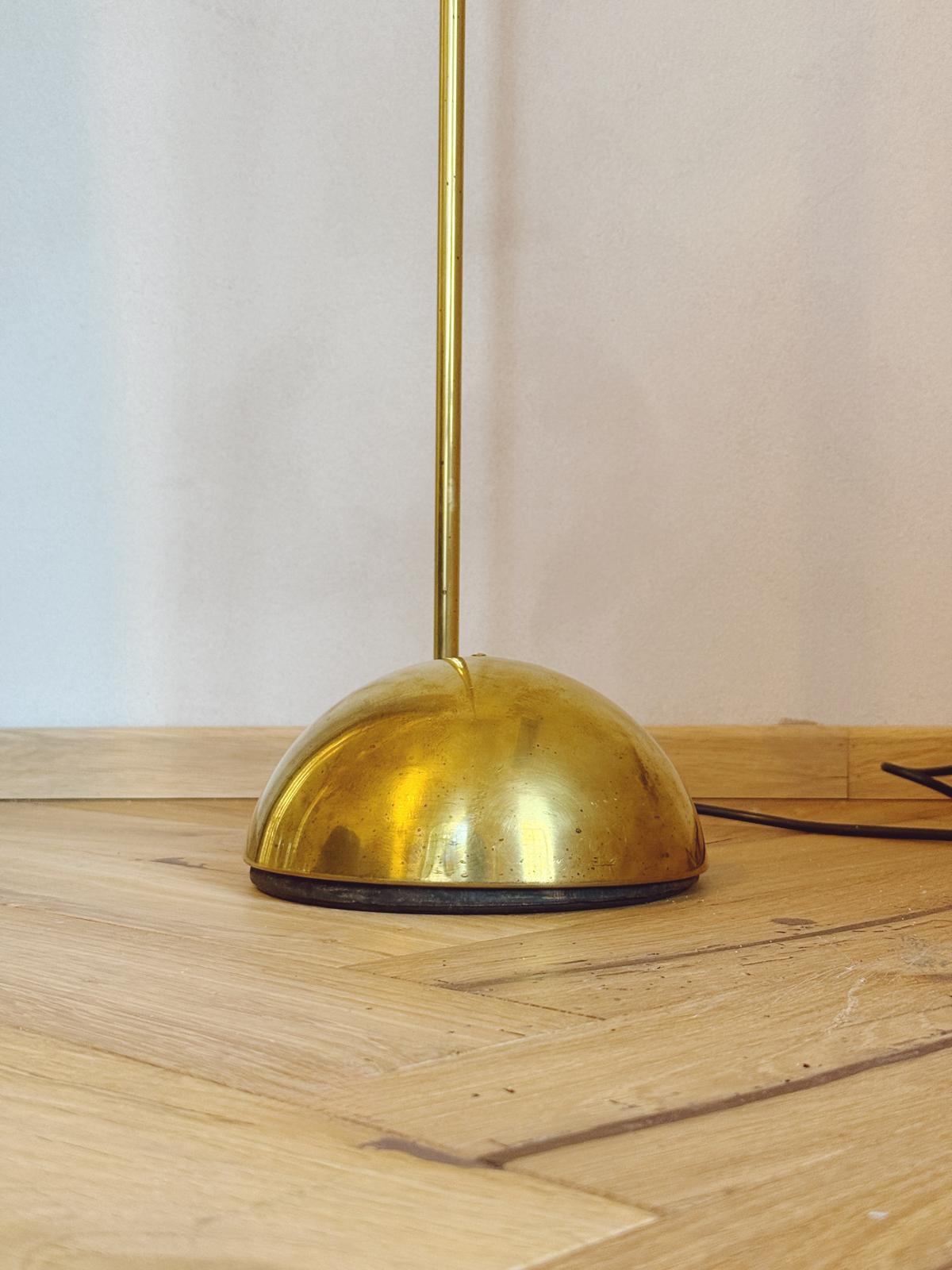 1970s Tronconi Milano 'Bikini' Brass Floor Lamp