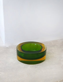 1960s Flavio Poli circular hand-blown Murano Glass bowl
