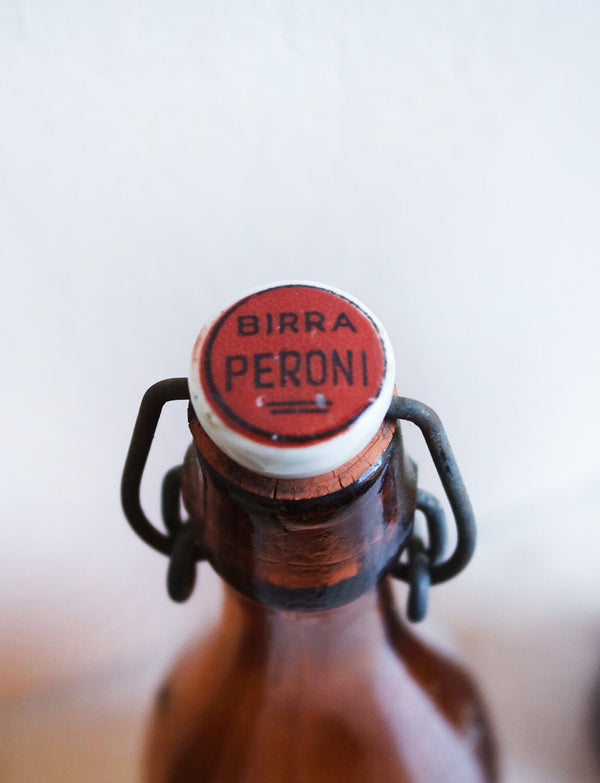 Set of Five 1940s Italian Peroni Bottles