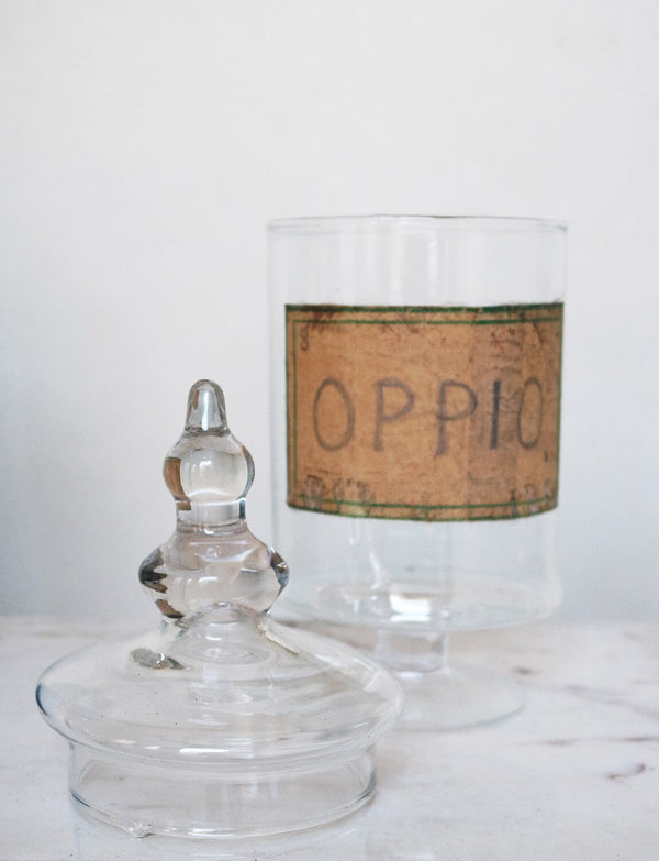 A pair of Neapolitan Glass Apothecary Jars early 1900s (Opium & Absinthe)