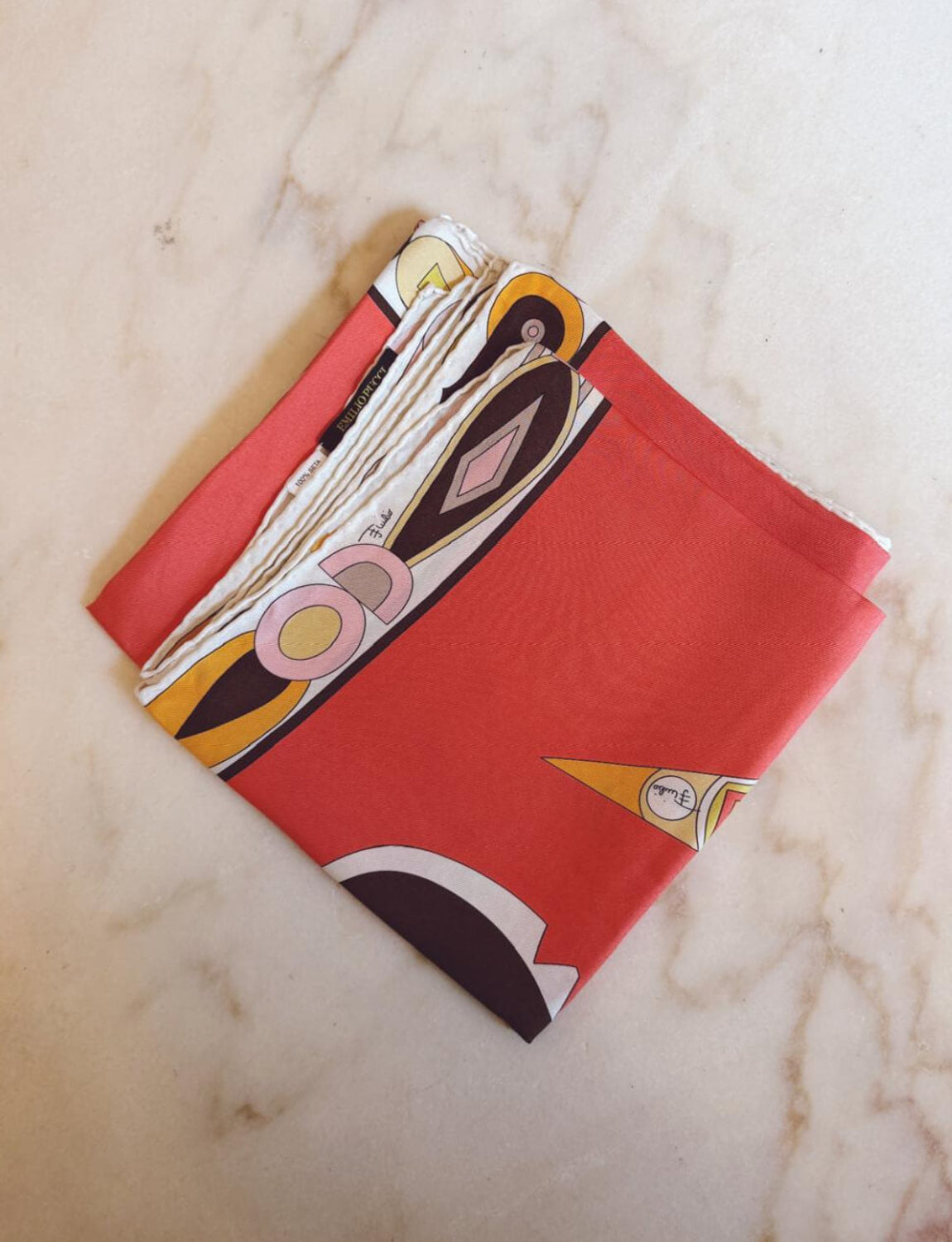 1980s Pink Pucci Silk Scarf