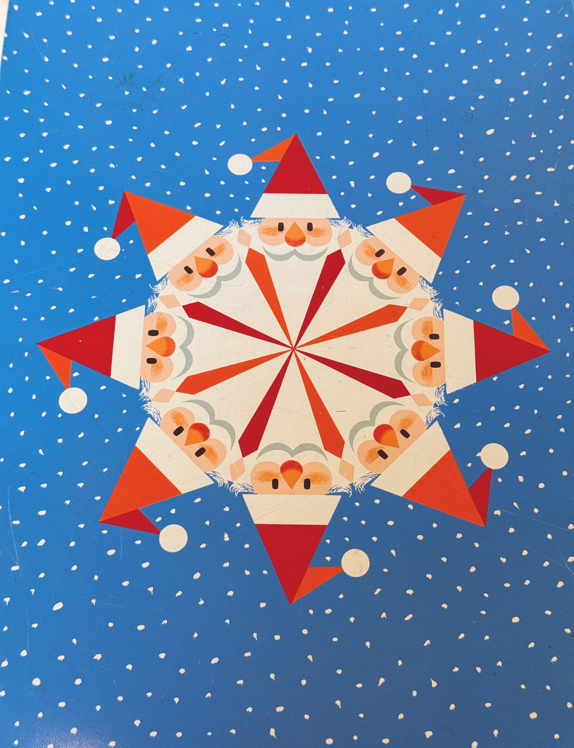 Motta 1950s Blue Medium Christmas Tin