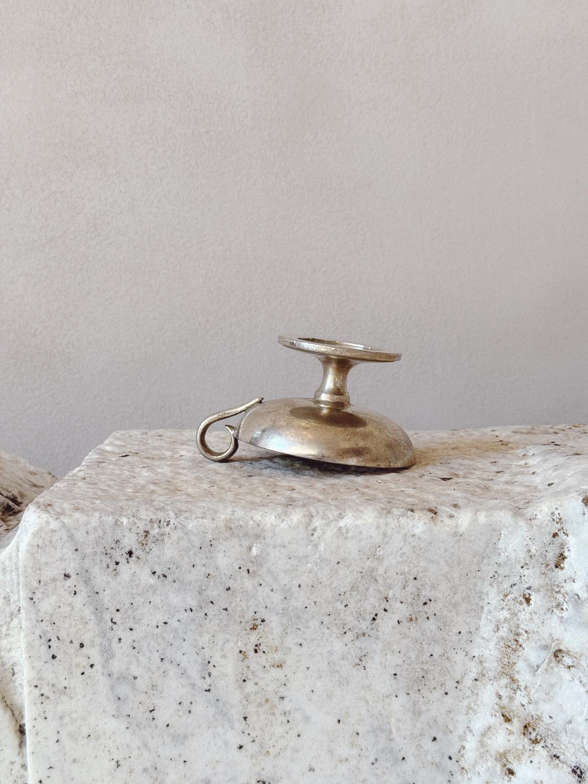 1940s Set of Six Metal Gelato Bowls with Handle by Fratelli Calderoni