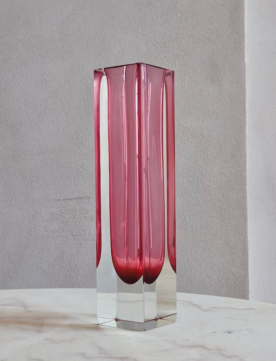 1960s Pink Mandruzzato Vase