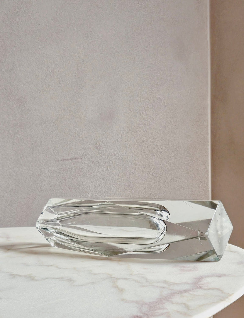 1960s Transparent Large Mandruzzato Vase