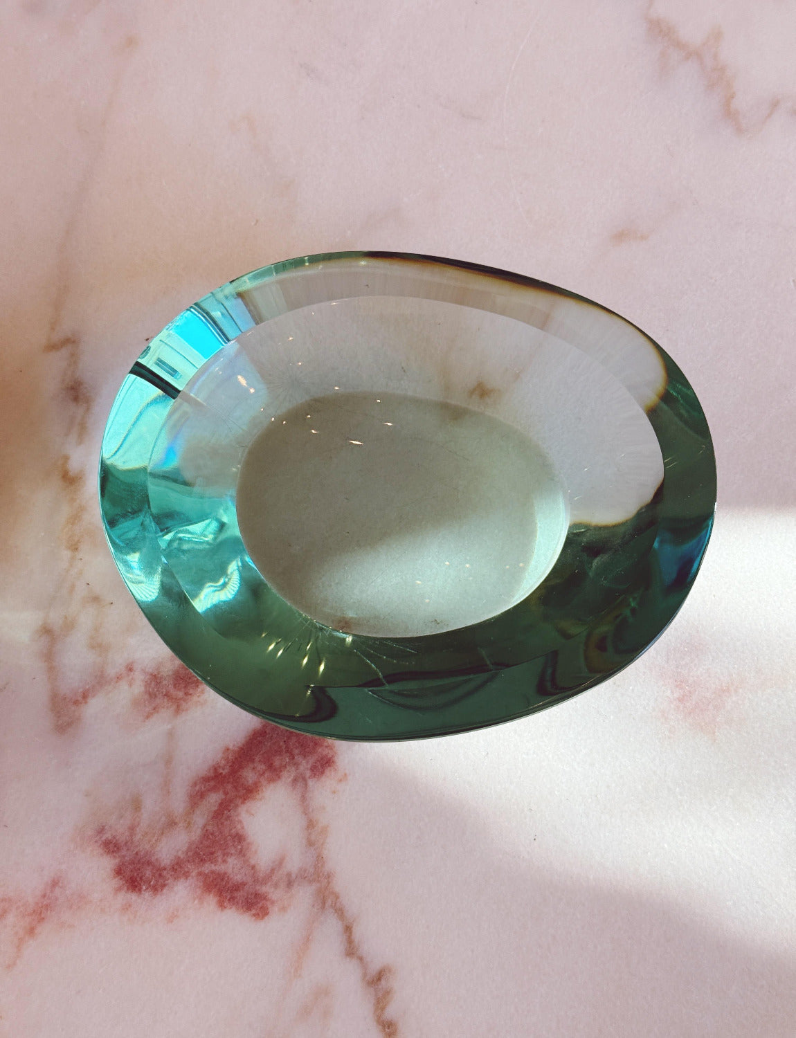 1960s Max Ingrand for Fontana Arte Thick Glass Bowl